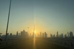 Burj Khalifa Dubai ao pôr do sol - 828 metros