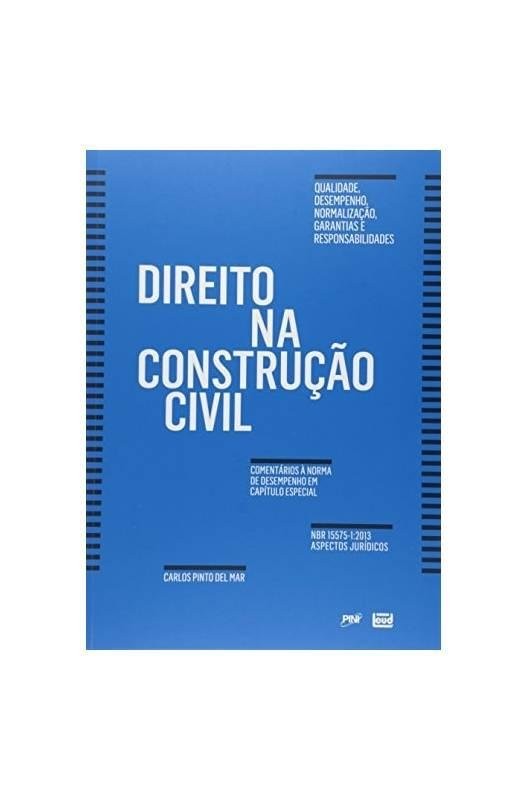 Capa do livro Direito na Construção Civil de Carlos Pinto Del Mar - Editora Leud