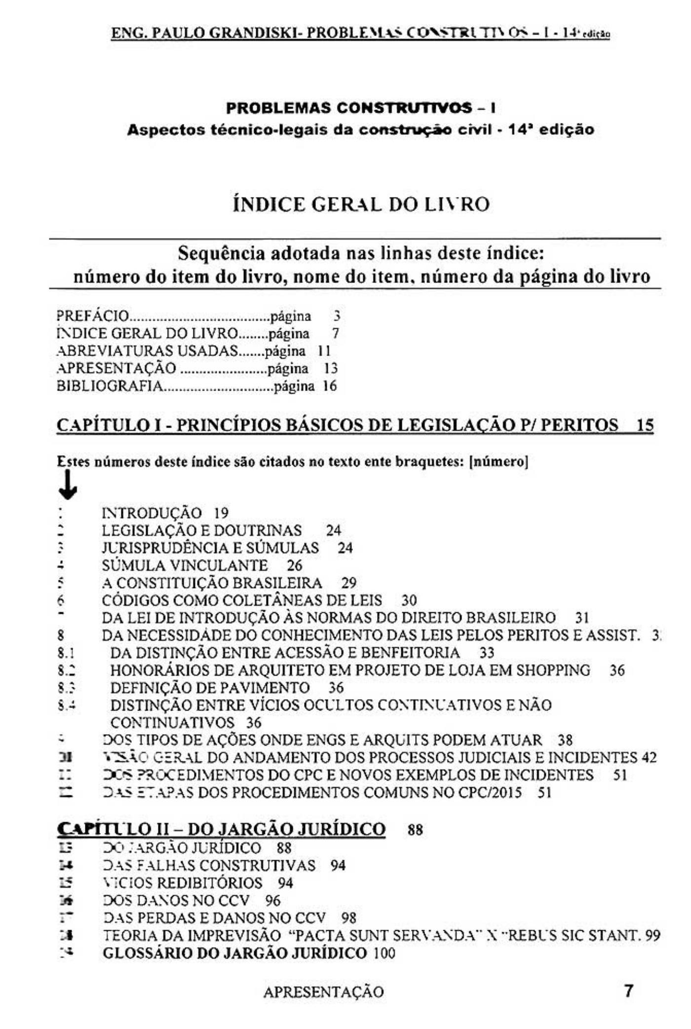 Capa do livro Problemas Construtivos I de Paulo Grandiski - aspectos técnico-legais da construção civil