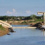 Ponte Frei Paolino Baldassari colapsada em Sena Madureira AC sobre o Rio Iaco junho 2026