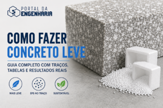 Como fazer concreto leve com EPS, traços, tabelas e resultados reais para aplicações na construção civil.