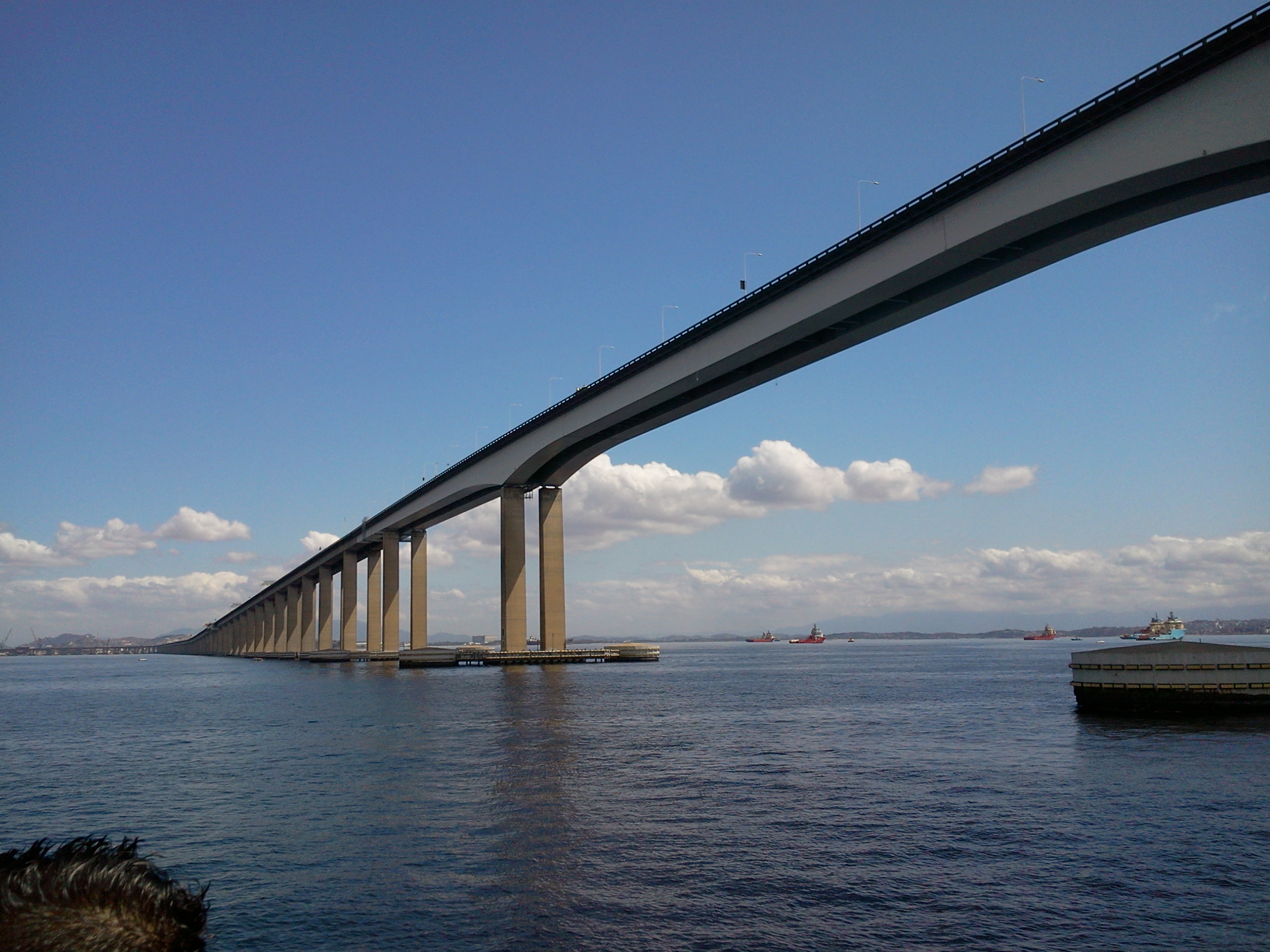 Vao central metalico da Ponte Rio-Niteroi