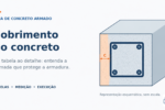 Esquema editorial do cobrimento do concreto, com a distância entre a superfície do concreto e a armadura externa.